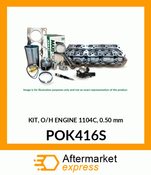 KIT, O/H ENGINE 1104C, 0.50 mm POK416S