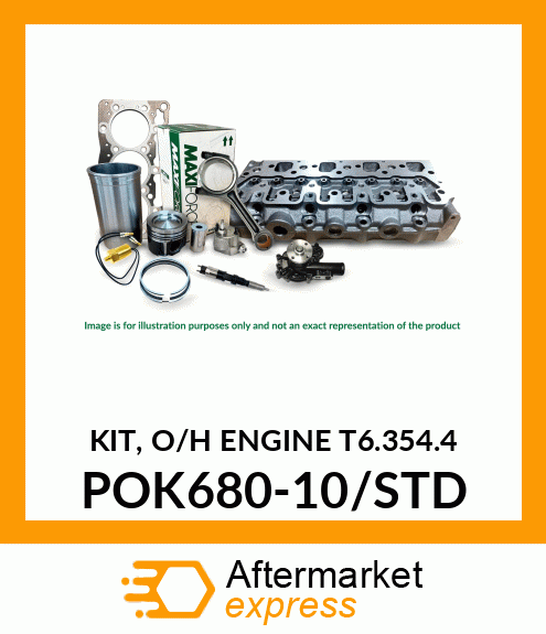 KIT, O/H ENGINE T6.354.4 POK680-10/STD