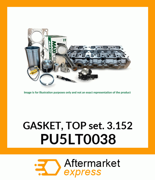 GASKET, TOP SET 3.152 PU5LT0038