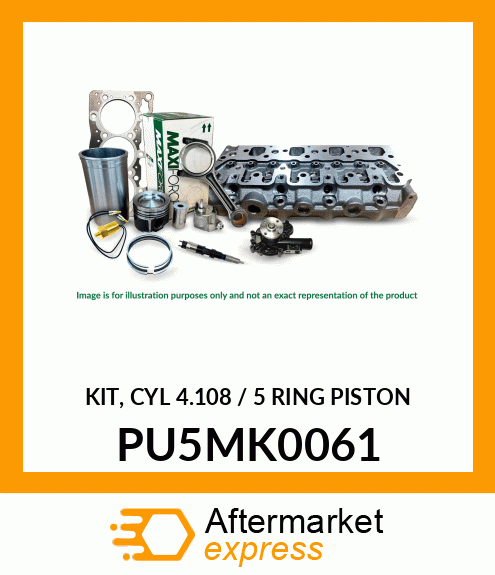 KIT, CYL 4.108 / 5 RING PISTON PU5MK0061