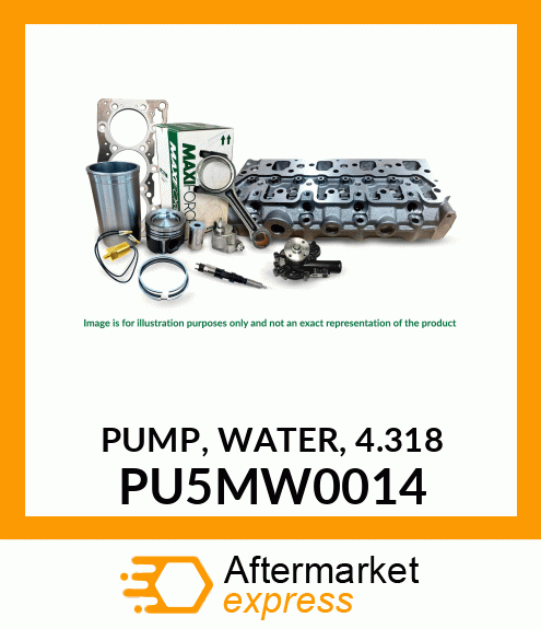 PUMP, WATER 4.318 PU5MW0014