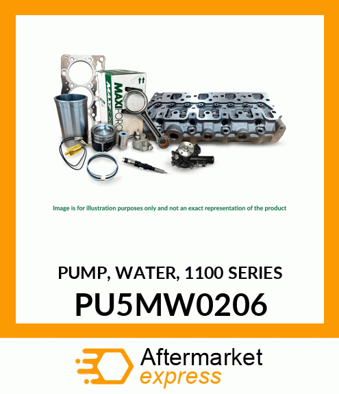 PUMP, WATER, 1100 SERIES PU5MW0206