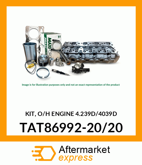 KIT, O/H ENGINE 4.239D/4039D TAT86992-20/20