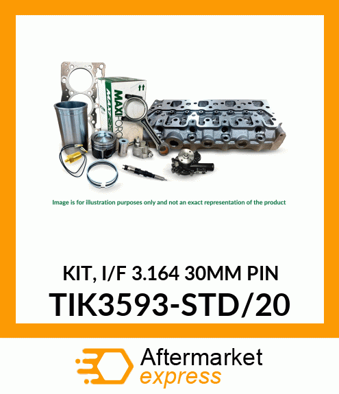 KIT, I/F 3.164 30MM PIN TIK3593-STD/20