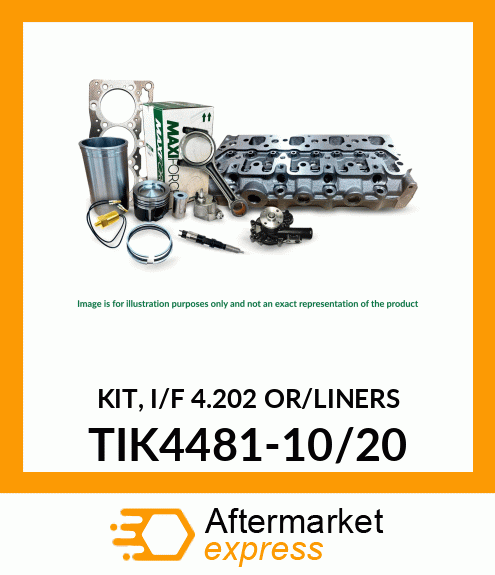 KIT, I/F 4.202 O'R/LINERS TIK4481-10/20