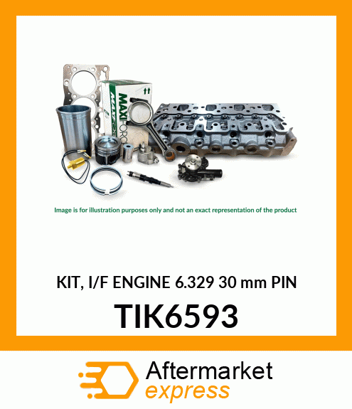 KIT, I/F ENGINE 6.329 30 mm PIN TIK6593