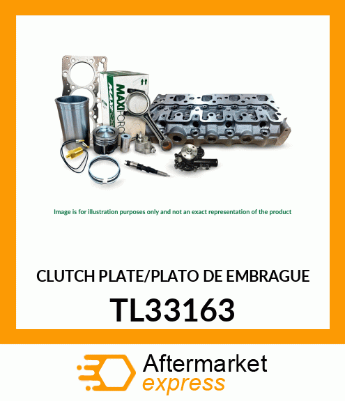 CLUTCH PLATE/PLATO DE EMBRAGUE TL33163