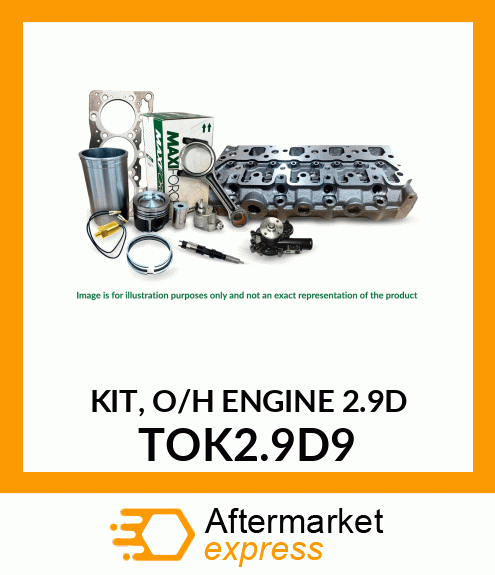 KIT, O/H ENGINE 2.9D TOK2.9D9