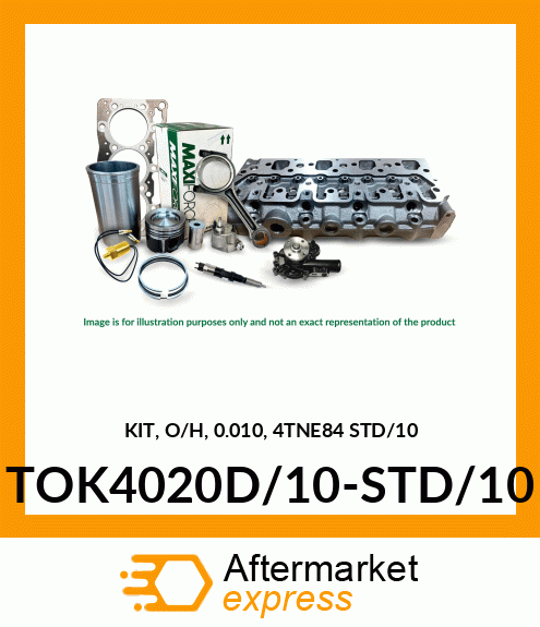 KIT, O/H, 0.010, 4TNE84 STD/10 TOK4020D/10-STD/10