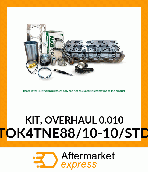 KIT, OVERHAUL 0.010 TOK4TNE88/10-10/STD