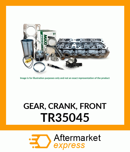 GEAR, CRANK, FRONT TR35045