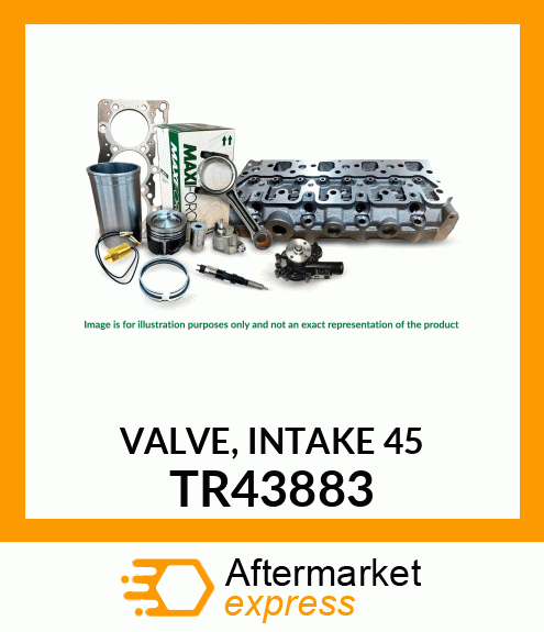 VALVE, INTAKE 45 TR43883