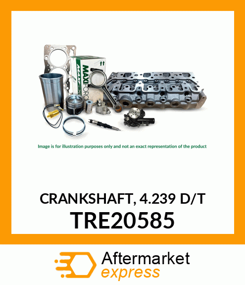 CRANKSHAFT, 4.239 D/T TRE20585