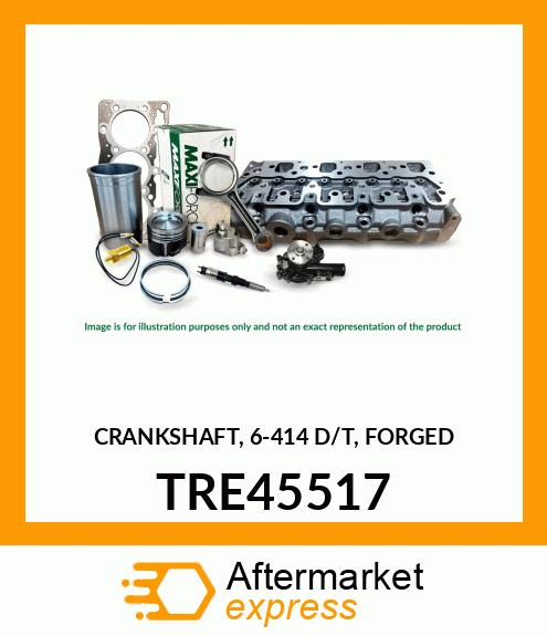 CRANKSHAFT, 6-414 D/T TRE45517