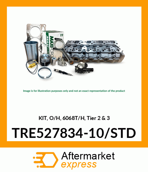 KIT, O/H, 6068T/H, Tier 2 & 3 TRE527834-10/STD