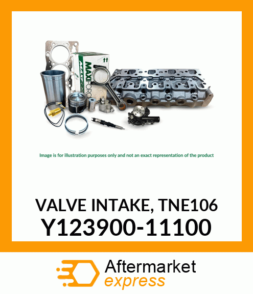 VALVE INTAKE, TNE106 Y123900-11100