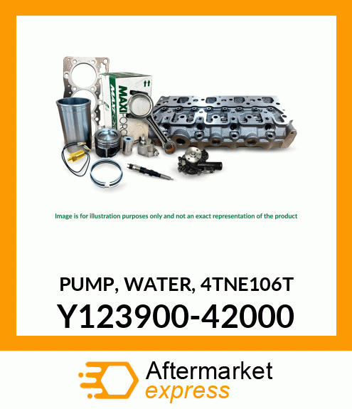 WATER PUMP, 4TNE106T Y123900-42000