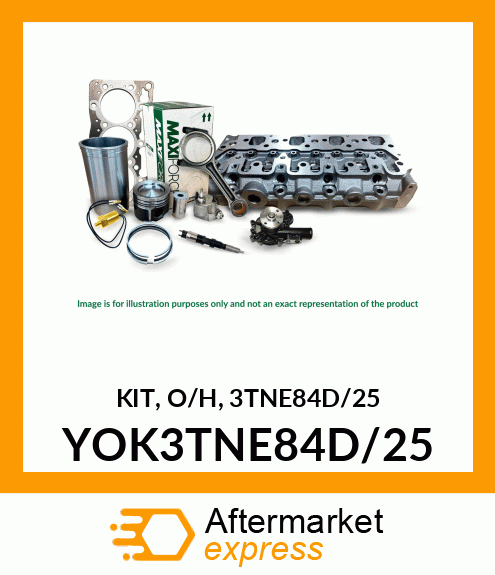 KIT, OVERHAUL 0.25 YOK3TNE84D/25