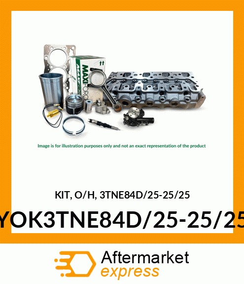 KIT, OVERHAUL YOK3TNE84D/25-25/25