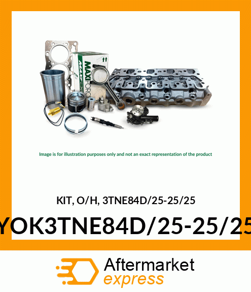 KIT, OVERHAUL YOK3TNE84D/25-25/25