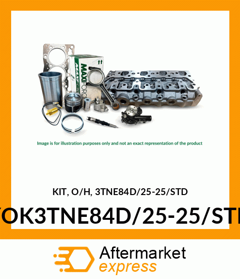 KIT, OVERHAUL YOK3TNE84D/25-25/STD