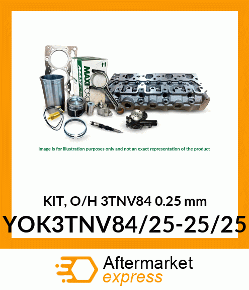 KIT, O/H 3TNV84 0.25 mm YOK3TNV84/25-25/25