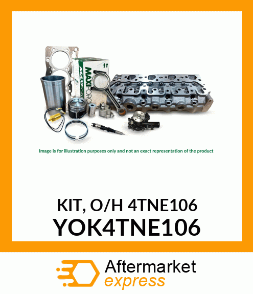 KIT, OVERHAUL 4TNE106 YOK4TNE106