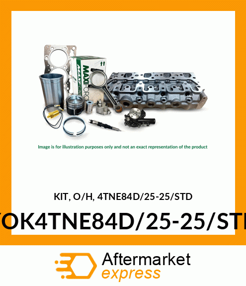 KIT, OVERHAUL 0.25 YOK4TNE84D/25-25/STD