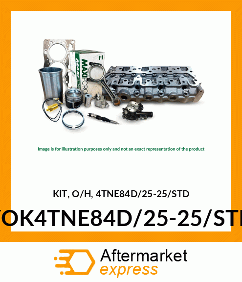 KIT, OVERHAUL 0.25 YOK4TNE84D/25-25/STD