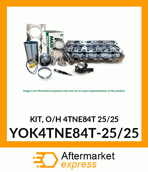 KIT, OVERHAUL 4TNE84T YOK4TNE84T-25/25