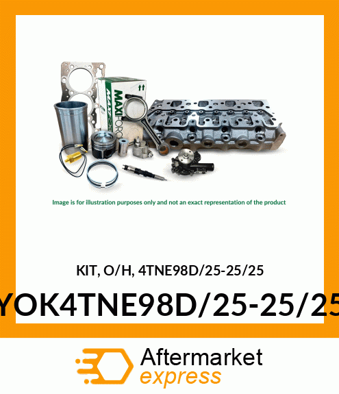 KIT, O/H ENGINE KIT, 0.25 mm YOK4TNE98D/25-25/25