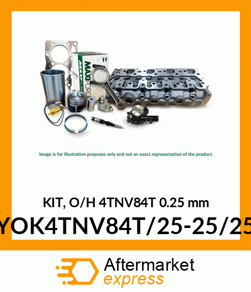 KIT, O/H 4TNV84T 0.25 mm YOK4TNV84T/25-25/25