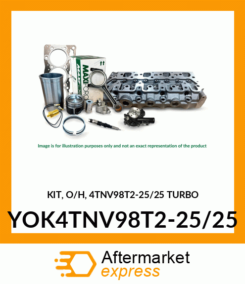 KIT O/H, TURBO YOK4TNV98T2-25/25