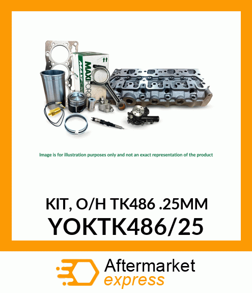 KIT, O/H TK486 0.25 mm YOKTK486/25