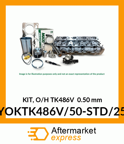 KIT, O/H TK486V 0.50 mm YOKTK486V/50-STD/25