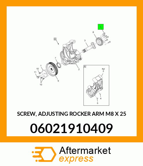 SCREW, ADJUSTING ROCKER ARM M8 X 25 06021910409