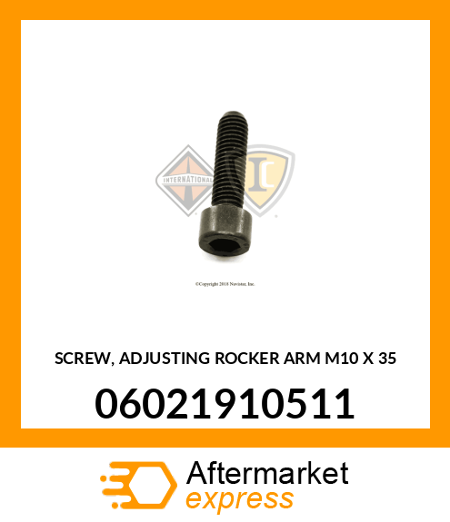 SCREW, ADJUSTING ROCKER ARM M10 X 35 06021910511