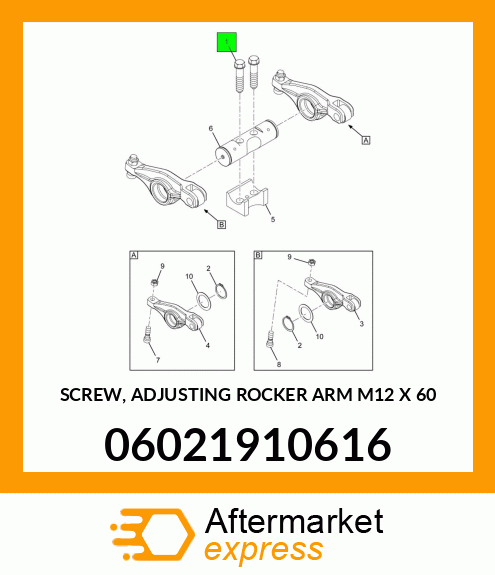SCREW, ADJUSTING ROCKER ARM M12 X 60 06021910616
