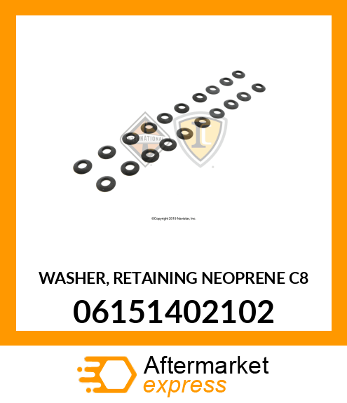 WASHER, RETAINING NEOPRENE C8 06151402102