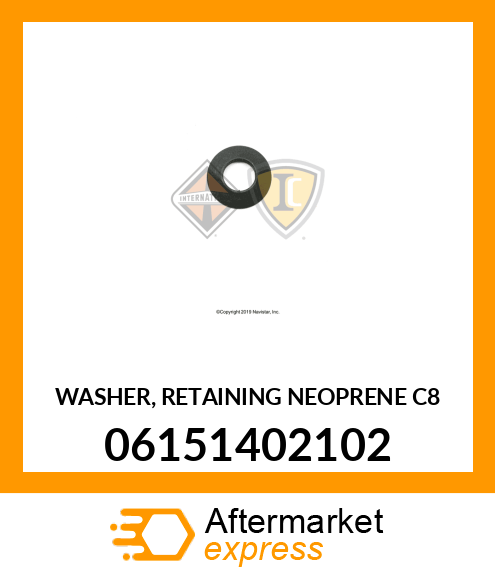 WASHER, RETAINING NEOPRENE C8 06151402102