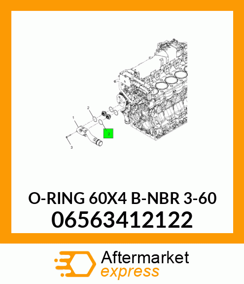 Spare part 06563412122 + O-RING 60X4 B-NBR 3-60