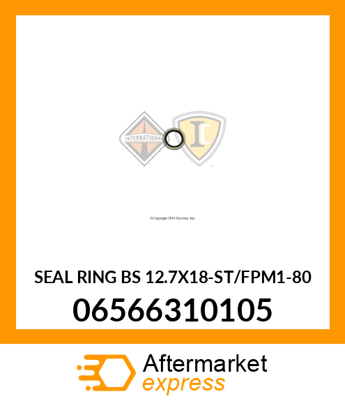 SEAL RING BS 12.7X18-ST/FPM1-80 06566310105