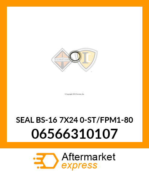 SEAL BS-16 7X24 0-ST/FPM1-80 06566310107