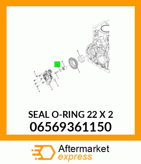 SEAL O-RING 22 X 2 06569361150