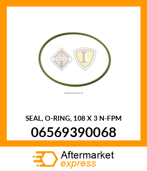 SEAL, O-RING, 108 X 3 N-FPM 06569390068