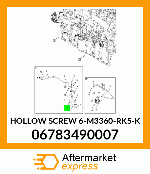 HOLLOW SCREW 6-M3360-RK5-K 06783490007
