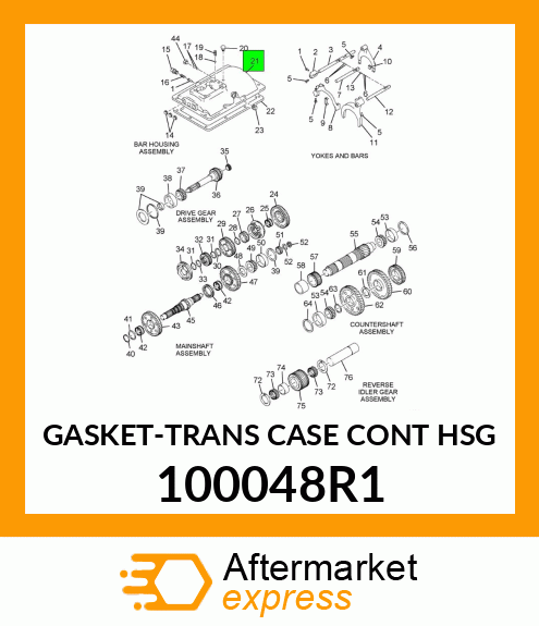 GASKET-TRANS CASE CONT HSG 100048R1