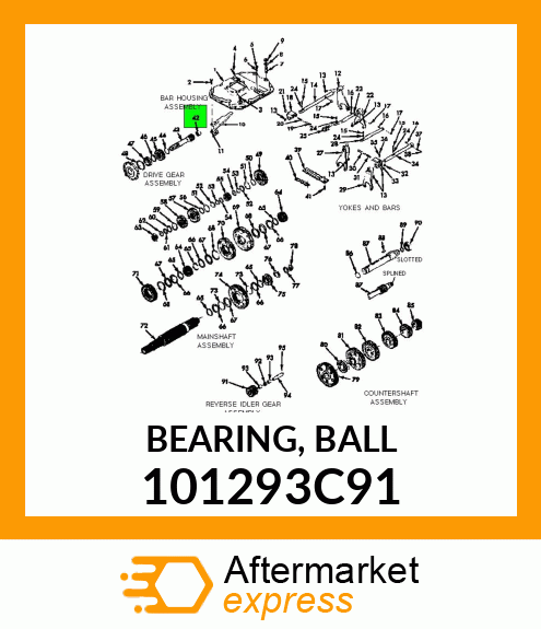 BEARING, BALL 101293C91