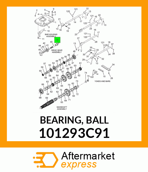 BEARING, BALL 101293C91