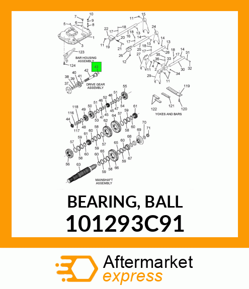 BEARING, BALL 101293C91